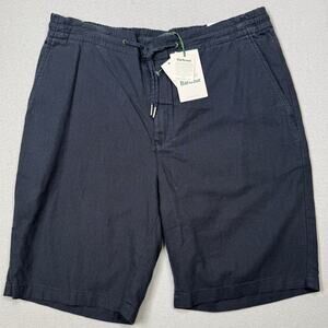 Barbour Men's Linen-Cotton Mix Shorts - City Navy 36 $110